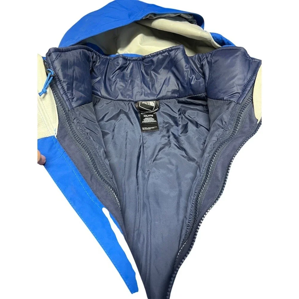 The North Face 3-in-1 Hooded Jacket Mens 2XL Blue Waterproof‎ Full Zip